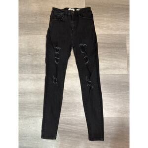 Kancan Signature Ultra High Rise Skinny Jean Black 27